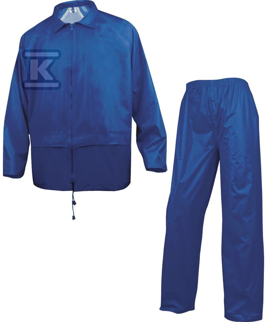 Komplet przeciwdes: Bluza + Spodnie z poliestru powlekanego PVC niebieski XXL
