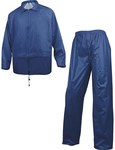 Komplet przeciwdes: Bluza + Spodnie z poliestru powlekanego PVC granatowy L