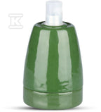 Oprawka porcelanowa VT-799 zielona