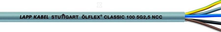 Przewód sterowniczy OLFLEX CLASSIC 100 2x0,75 żyły kolorowe 500V bęben