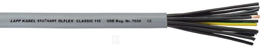 Przewód sterowniczy OLFLEX CLASSIC 110 7x1 żyły czarne numerowane 500V bęben