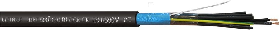 Przewód sterowniczy BiT 500 (St) BLACK FR 12G0,75 500V