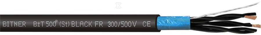 Przewód sterowniczy BiT 500 (St) BLACK FR 2x2x0,75 500V