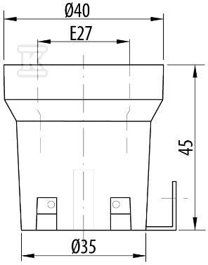 Oprawka 426 E27 do plafonów porcelanowa