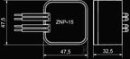 Zasilacz LED dopuszkowy 12V DC 15W, typ: ZNP-15-12