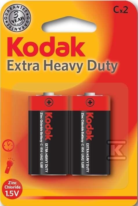 Bateria cynkowo-węglowa KODAK KCHZ-2 (R14), blister=2 szt