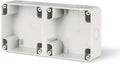 Puszka natynkowa, 2 moduły, M95x2, , IP66, szary, PROTECTA