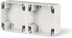 Puszka natynkowa, 2 moduły, M95x2, , IP66, szary, PROTECTA