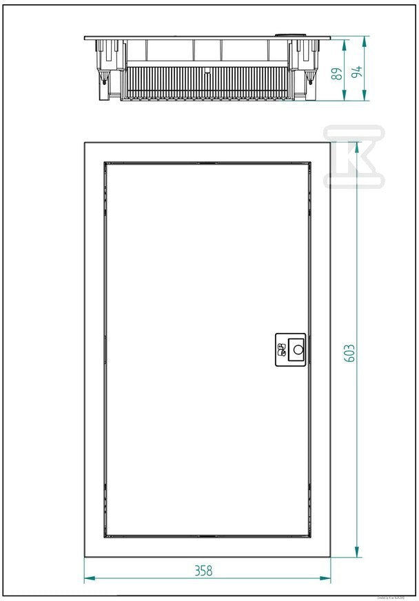 Rozdzielnica podtynkowa MT ONNLINE 3x12 modułowa IP30 (N+PE) drzwi metalowe (36 modułowa)