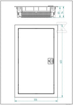Rozdzielnica podtynkowa MT ONNLINE 3x12 modułowa IP30 (N+PE) drzwi metalowe (36 modułowa)