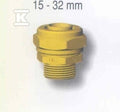 Złączka mosiężna przejściowa HELA-H 32x4.4mm-GZ 5/4" PN10, do rur preizolowanych Pex/PE, oznaczenie: H 32 32-10