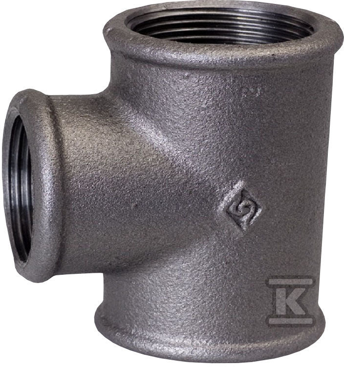 Trójnik redukcyjny nakrętny 5/4x1/2x5/4" czarny, B1, NR25, NR 130R