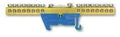 Listwa zerowa TH-35 D niebieska