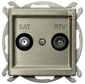 Gniazdo RTV-SAT końcowe, nowe srebro SONATA