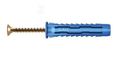 Kołek uniwersalny 4ALL fi 10 mm z wkrętem 6,0x60 mm