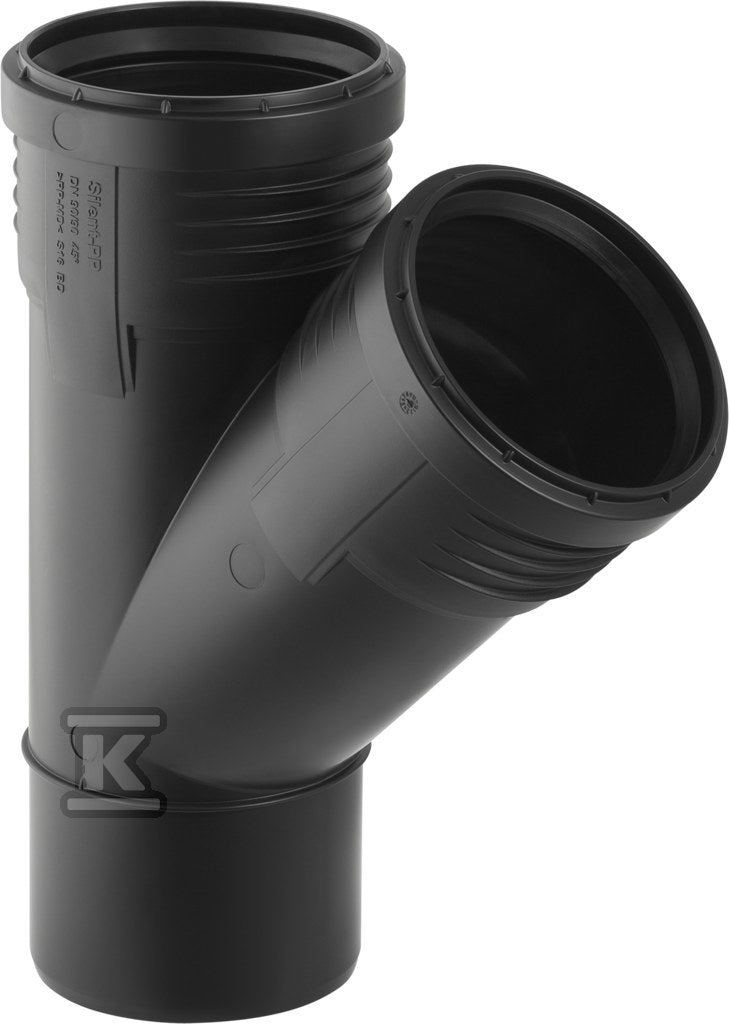 Trójnik Geberit Silent-PP GTEA 45G d50/32