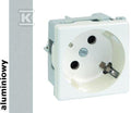 Gniazdo K45 z uziemieniem 16A/230V~, aluminium Connect