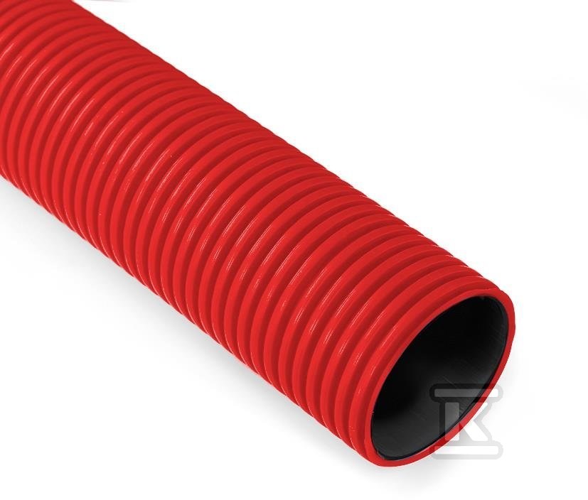 Rura karbowana w odcinkach średnica 160mm QRK 160 CZERWONA 450N