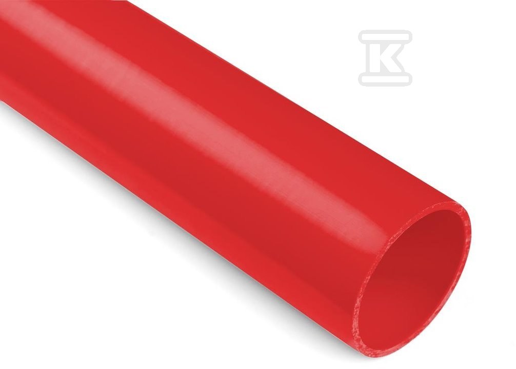 Rura gładkościenna w odcinkach, z kielichem, średnica 160mm QRG 160/8,0 czerwona