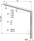 Wysięgnik NT ST 1 ram 1,0 m