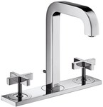 Bateria umywalkowa Hansgrohe Axor Citterio trzyotworowa z uchwytami krzyżowymi bez płytki chrom 39133000