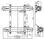 Rozdzielacz BASE Inox K1-8 G1"-G1/2" liczba obiegów 8