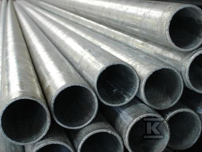 Rura stalowa 2.5" ze szwem ocynk (76.1X3.6). Sztangi 6 metrów S195T EN 10255-12 (S195T = 2P235TR1)