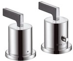 Element zewnętrzny Hansgrohe Axor Citterio do dwuotworowej baterii termostatowej do montażu na brzegu wanny chrom 39480000