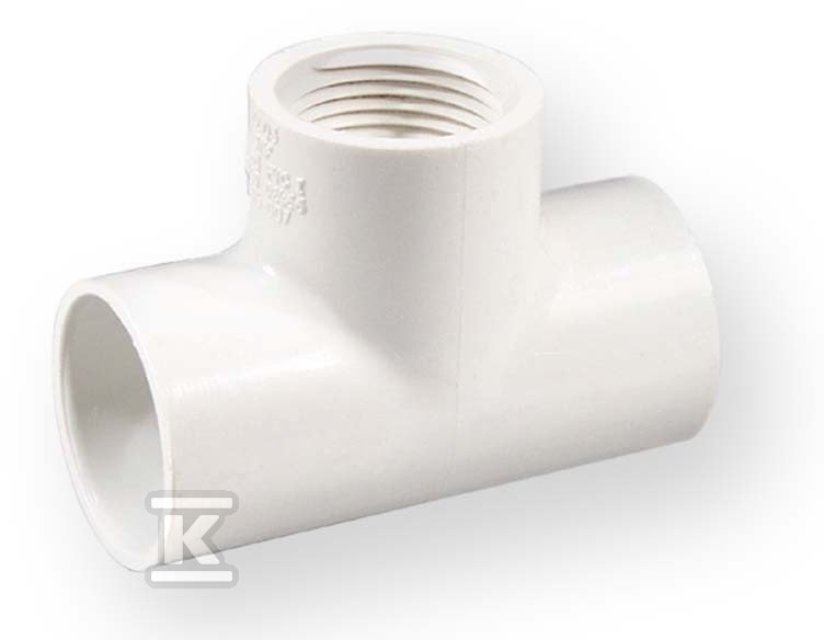 Trójnik nakrętny KW/KW/GW PVC-U 1"