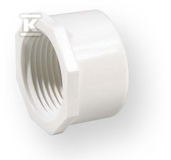 Zaślepka z gwintem nakrętna GW PVC-U 1/2"