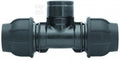 Trójnik zaciskowy PP 90st. 40x6/4"x40 GW gwint wewnętrzny PN16, do rur PE, kolor czarny