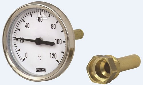 Termometr bimetaliczny dla ogrzewnictwa A46.20 SR.100 120C L=40 G1/2
