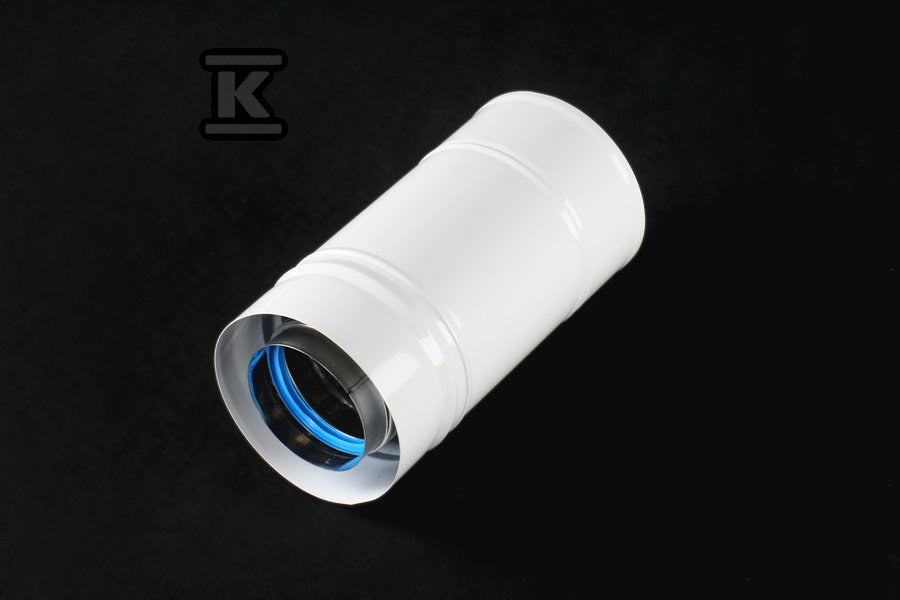 Rura kominowa DN 80/125 L=250 powietrzno-spalinowa biała do kotłów kondensacyjnychi turbo