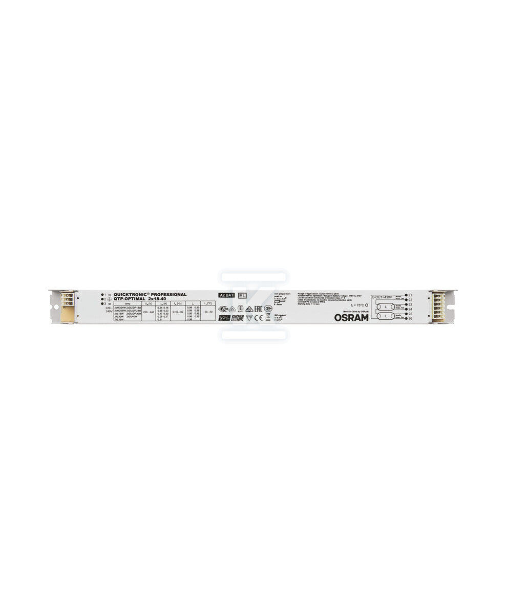 Statecznik elektroniczny QTP-OPTIMAL 2X18-40/220-240 VS20 OSRAM