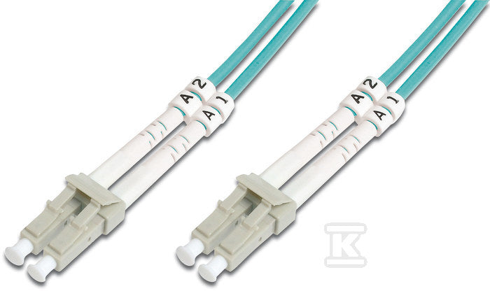 Patchcord światłowodowy LC/LC dplx MM 50/125 OM3 1,0m LS0H pomarańczowy