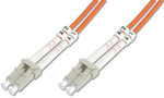Patchcord światłowodowy LC/LC dplx MM 50/125 OM3 1,0m LS0H pomarańczowy
