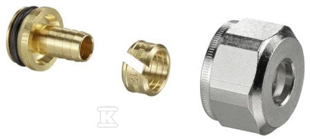 Ofix K, złączka zaciskowa do rur z tworzywa sztucznego, 14x2 mm, (kpl.=2 szt.)