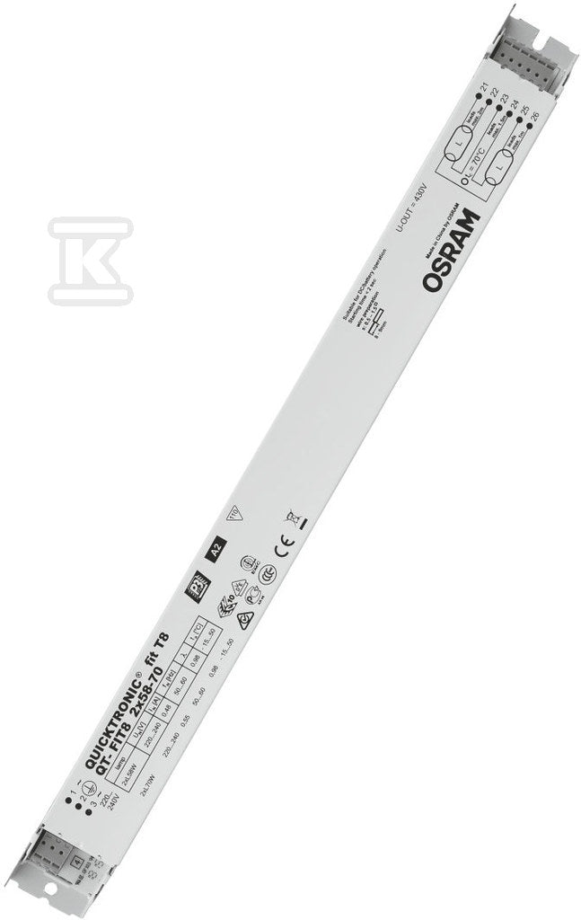 Statecznik QT-FIT8 2X58-70/220-240