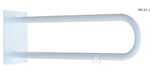 Poręcz stała Ergoplus 60 cm do WC / umywalek, malowana proszkowo, biała