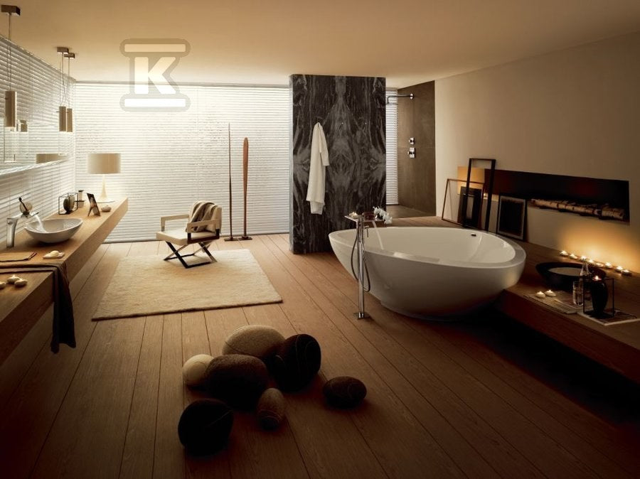 Bateria wannowa Hansgrohe Axor Massaud jednouchwytowa do montażu w podłodze DN15 chrom 18450000