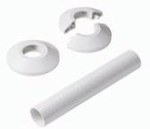Rozetki i rurki maskujące do zaworów Danfoss X-tra Collection (chrom)