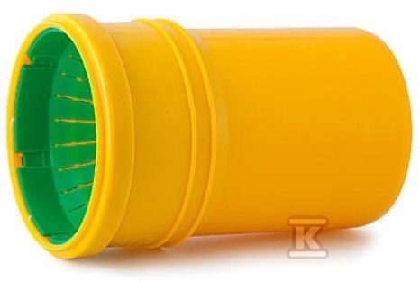 Złączka drenarska uniwersalna łącząca rury drenarskie od o 72 do o 100mm z kielichem rury odpływowej o 110mm lub ze studzienką