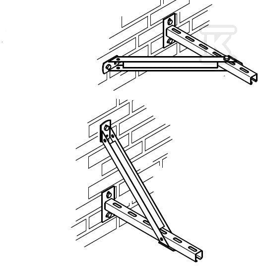BIS Wspornik kons.Strut+WM35BUP 300MM