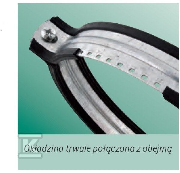 BIS Aero Obejma wentylacyjna z okładziną M8 125MM