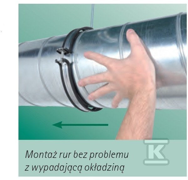 BIS Aero Obejma wentylacyjna z okładziną M8 315MM