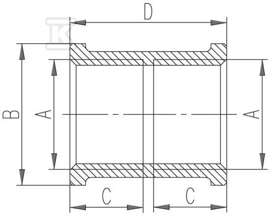 Mufa mosiężna 3/8" chrom