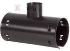 Trójnik drenarski siodłowy PVC DN/OD 80-100x50/90, kolor czarny