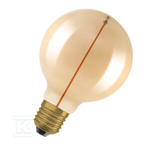 Żarówka LED VINTAGE 1906 LED CLASSIC A, Globe and EDISON WITH FILAMENT-MAGNETIC STYLE 2.2W 827 Gold E27