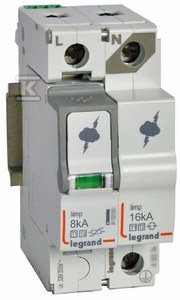 Ogranicznik przepięć T1+T2 8/50 1P+N