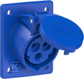 Gniazdo tablicowe skośne 16A 2P+Z 230V 70x85mm IP44/54